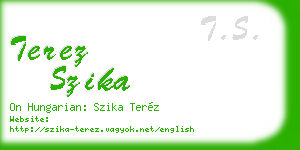 terez szika business card